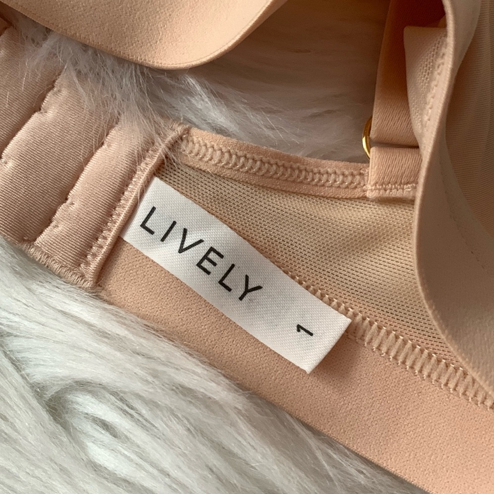 NWT Lively The Mesh Busty Bralette Toasted Almond - Picture 10 of 15